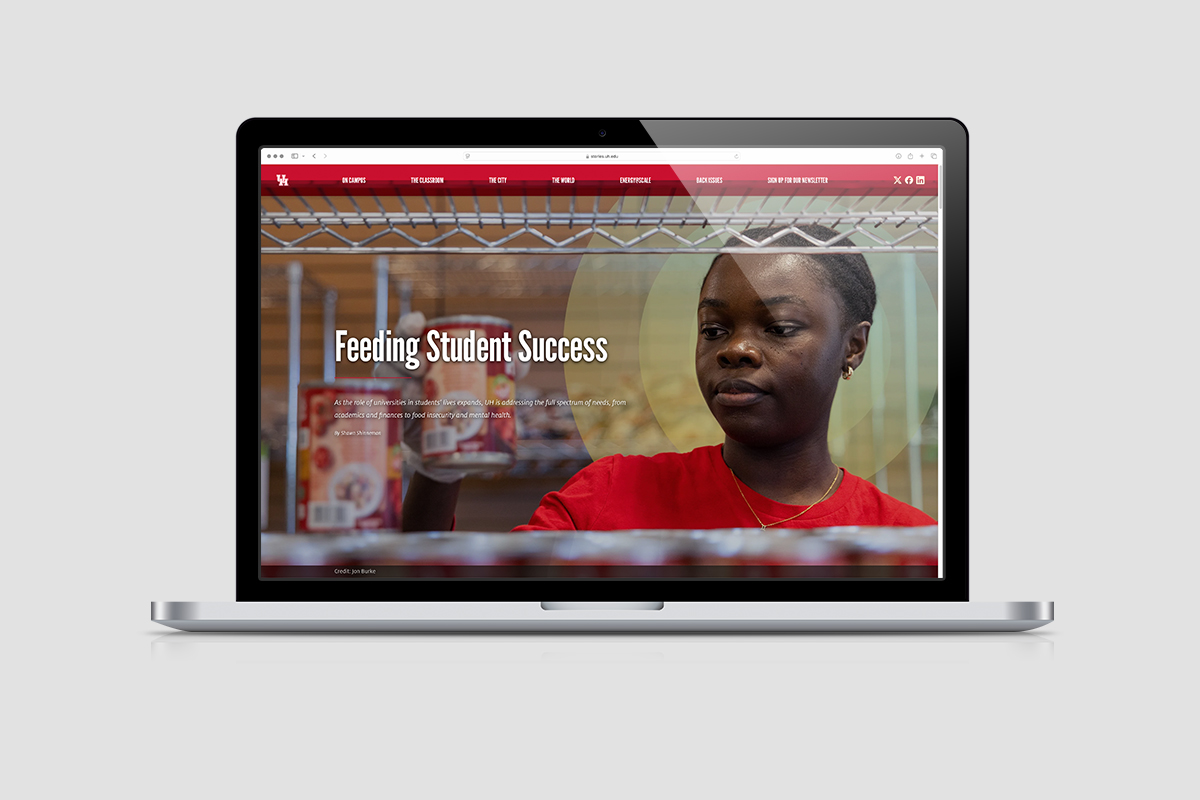 University of Houston magazine digital content